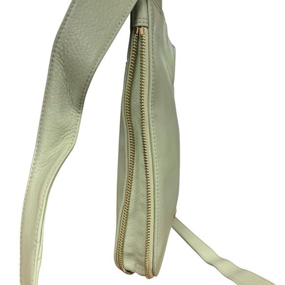 Radley London Light Green Crossbody Leather Bag Purse Shoulder Messenger - Picture 10 of 16